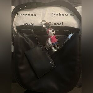 Proenza Schouler Crossbody Bag comes with a MCM Dog Keychain ALL AUTHENTIC